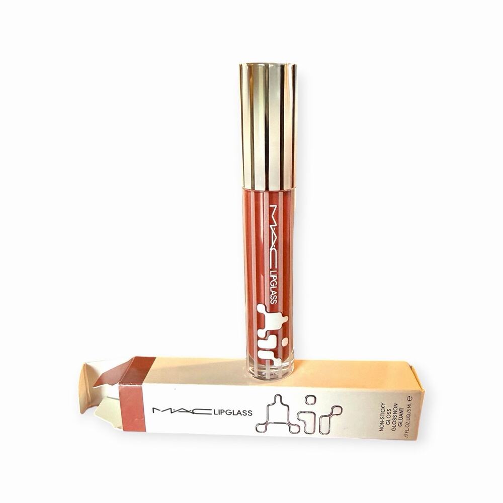 MAC Lipglass Air Non-Sticky Lip Gloss 226 Casual Deep Dirty Peach 5ml NIB